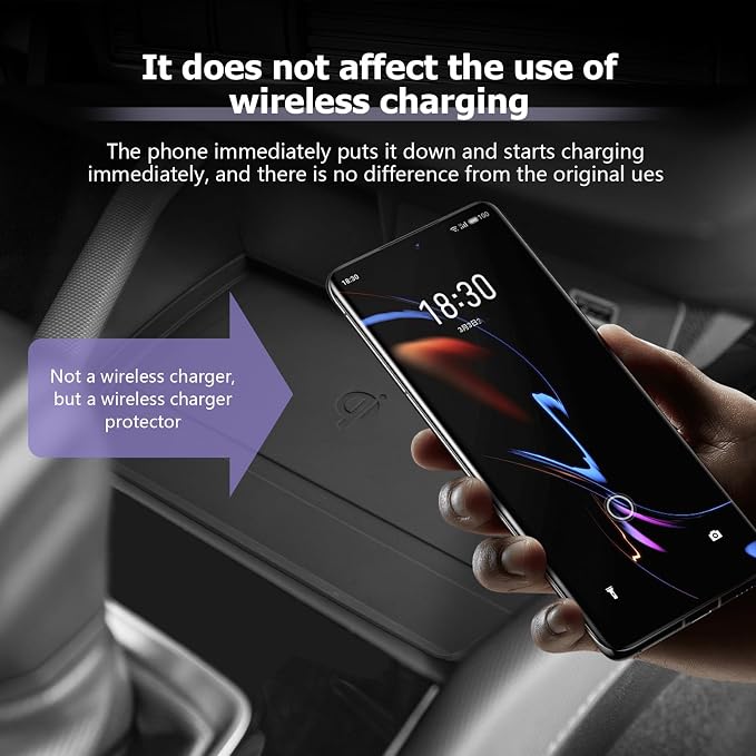 LUWU Wireless Charging Anti-Slip Mat for 2025 2026 Subaru Forester Accessories Silicone Protective Pad Liner Protective Pad Console Phone Charger Liner Mat (Not for 2026+ Touring/Wilderness/Premium)