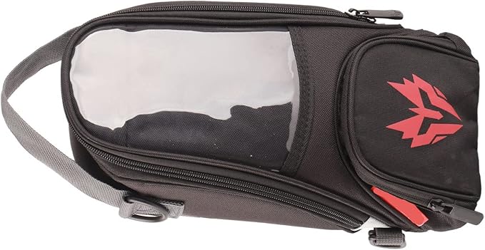 Tank Bag, Magnetic Tank Bag Oxford Fabric High Strength Fuel 4.5L Large Capacity Navigation Package Magnetic Atv for (Red)