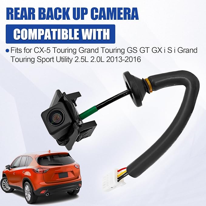 K015-67-RC0A Rear Back Up Camera Compatible with Mazda CX-5 2013 2014 2015 2016 Rear Side View Backup Park Assist Camera Replacement# MA1960108 K01567RC0A KD33-67-RC0 KD3367RC0B KD3367RC0C