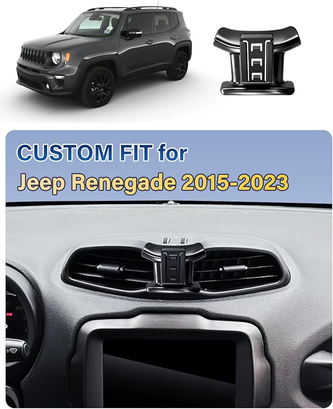 SKYLOTEC Car Phone Holder for Jeep Renegade 2015 2016 2017 2018 2019 2020 2021 2022 2023 Accessories Automobile Cradles Magnetic Phone Mount Compatible with MagSafe, Strong Magnets Cell Phone Base