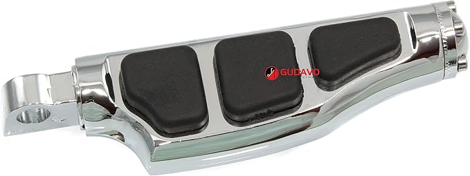 Motorcycle Aluminum Front Or Rear Foot Pegs Footboards Chrome Foot Pedal Footrests For Harley Davidson Street 750 XG750 Street 500 XG500 modele Touring 1988-2019 (Style: 15)