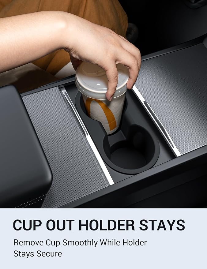 Motrobe New Tesla Model Y/3 Center Console Organizer and New Model Y/3 Cup Holder Insert