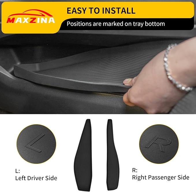 Gear Shift Side Storage Compatible with 2021-2025 2026 Ford F150 Silicone Center Console Side Lower Storage Tray Gear Shifter Organizers 2PCS for 2024 F-150 Accessories