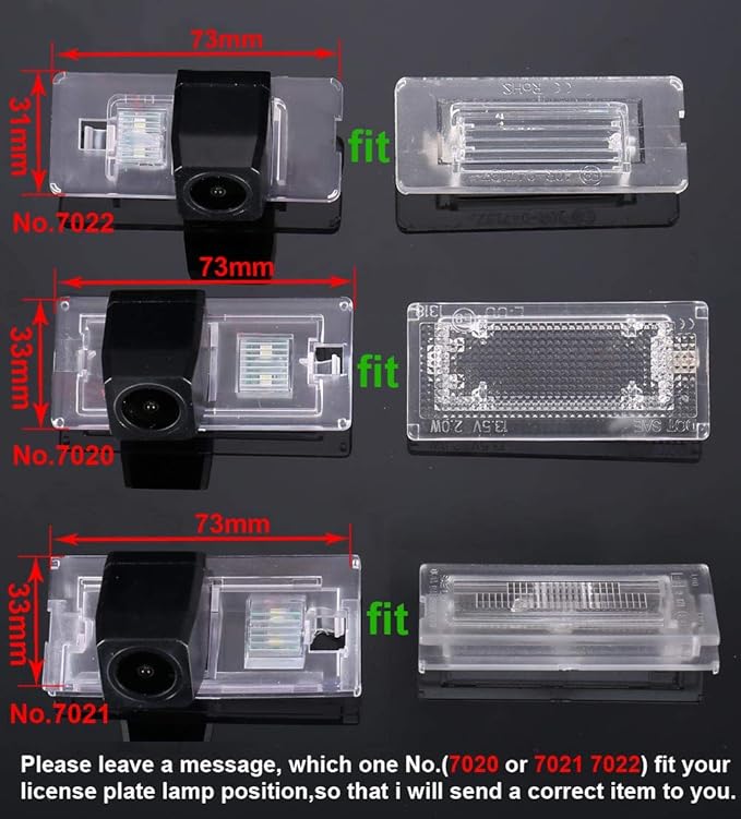 Super Pro Waterproof Car Rear View Backup License Plate Light Camera Night Vision for BMW E53 X5 E46 318 3er 316i E46 310 330 2005Bj/X1 E84 F48/X3 F25/X4 F26/X5 E70 E70N F85 F15/X6 E71 E72 F16 F86