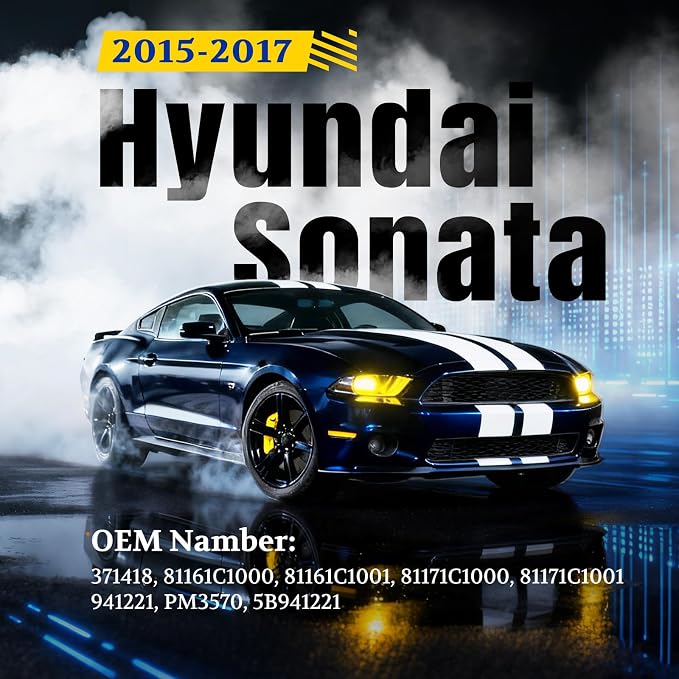 ARANA Hood Struts Shocks for Hyundai Sonata 2015-2017, Front Engine Lift Supports Fit Sonata Eco GL GLS SE Limited Premium Sport Ultimate 2.0T Models - Excluding Hybrid(5-Min Installation), 2 Pcs