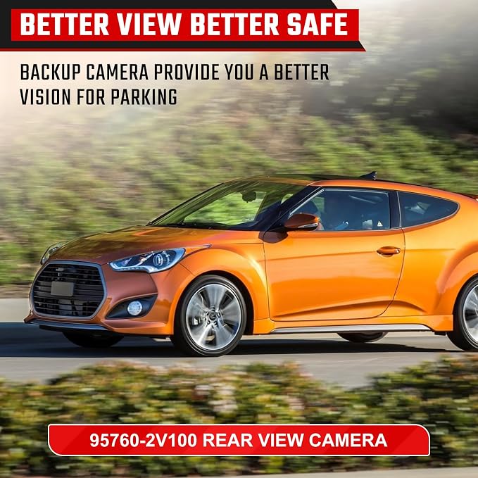 95760-2V100 Backup Camera Rear View Camera Fit for Hyundai Veloster 2012-2017 Parking Park Assist Camera Replaces#95760-2V001, 95760-2V002, 95760-3Z003, 590-485, HY1960115, V52740037