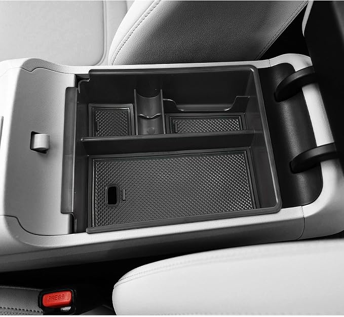 LUWU 2026 Tucson Accessories Center Console Organizer for 2022-2026 Hyundai Tucson Armrest Box Organizer Tray Only Fit for Tucson with Automatic Transmission - NOT for 2025-2026 Tucson Hybrid/Limited