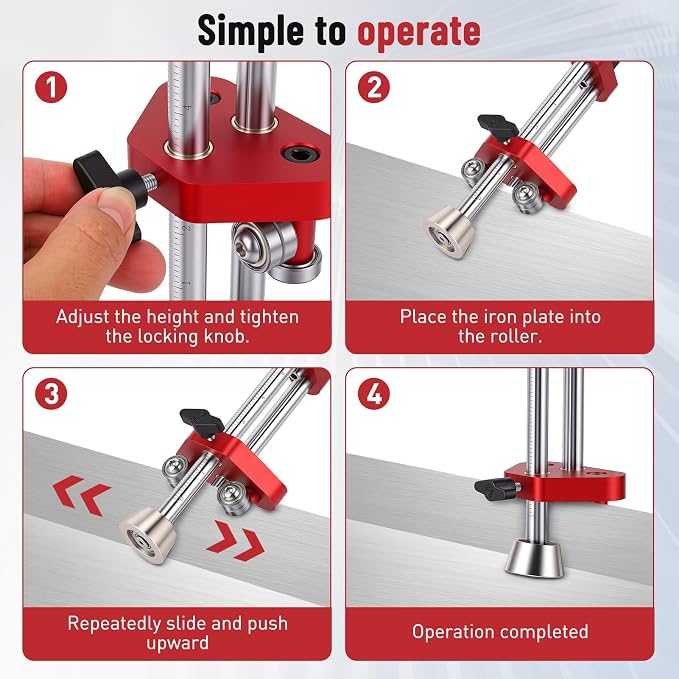 Sheet Metal Roller 1 Station Bender Fabrication Roofing Tools 0-100 Degree Bending Range Lightweight Portable, Quick Setup 5in