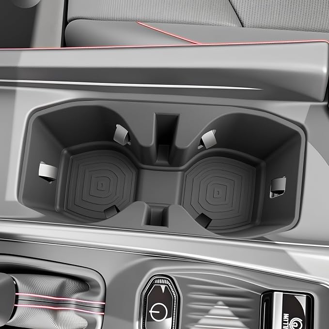 SKTU for 2024 2025 2026 Dodge Charger Cup Holder for 2024 2025 2026 Dodge Charger Daytona Central Control Cup Holder Dodge Charger 2024 2025 2026 Accessories Durable Rubber Cup Pad