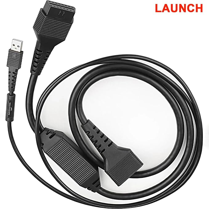 LAUNCH X-431 DoIP Connector Adapter Cable with USB and 16-Pin Male to Female for X-431 Series Diagnostic Scanner DBScar VII DBScar 7