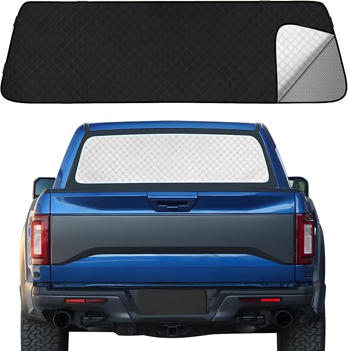 ZATOOTO Rear Windshield Sunshade for F150 2016-2024 Rear Windshield Sunshield Double Layer Design for Sunshade and Privacy Offer Great Visibility Sun Blocker Back Window Sun Shade for F150