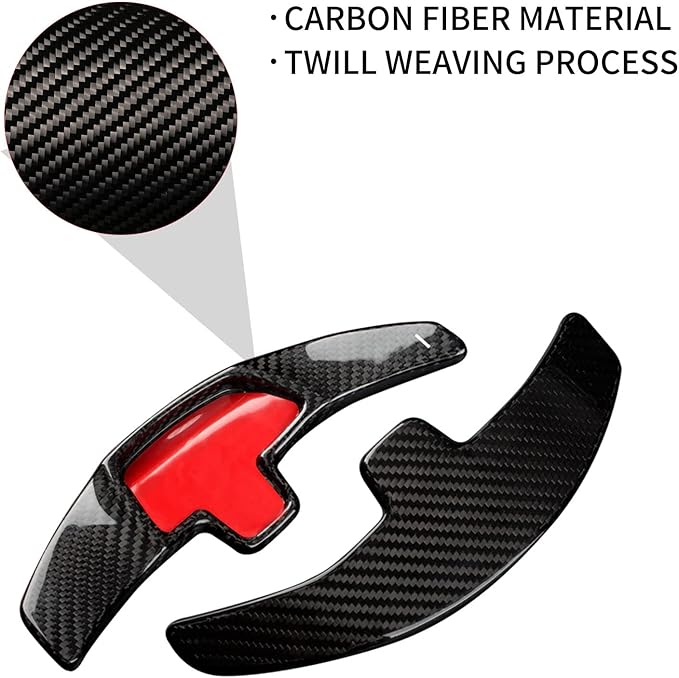 T-carbon Genuine Carbon Fiber Paddle Shifter Extension Steering Wheel Paddle Shifter Fits for Mercedes Benz A B C E S Class CLA CLS GLC GLE450 GLS G Series