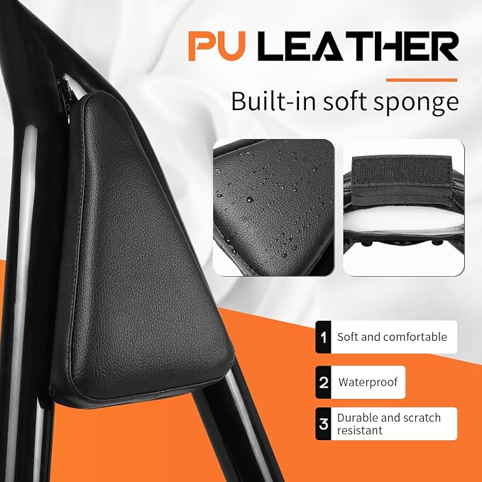 AUFER Motorcycle Detachable Rear Passenger Backrest Sissy Bar With Luggage Rack Rotary Docking Latches Clips Compatible With For 2004-Up Harley Sportster XL 883 1200 Super Low Forty Eight Seventy Two