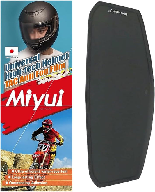 Shield Universal Motorcycle Helmet Shield Anti-Fog Film, Grey Polarized Visor Lens Insert Fog Resistant 3.83" x 10.04"