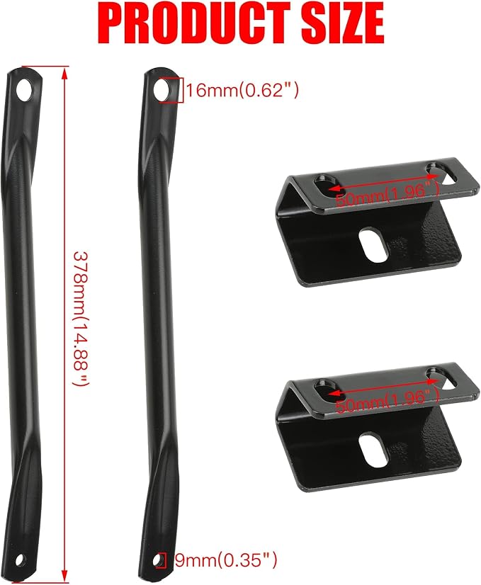 GREHUA Mini Bike Rear Cargo Rack Compatible with Coleman CT200U BT200X CT200U-EX CT200U-A Trail 200 Axis M200 Predator 212cc 196cc 6.5hp Minibike Off-Road Heavy Duty Back Parts w/Bracket Assembly Kit