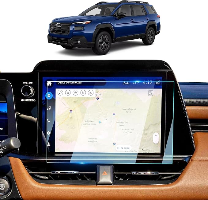 BIXUAN 2026 Outback (Wilderness/Premium/Limited/Touring/Limited XT/Touring XT) Center Console Organizer+12.1Inch Touchscreen Screen Protector 2026 Outback Accessories 9H Tempered Glass
