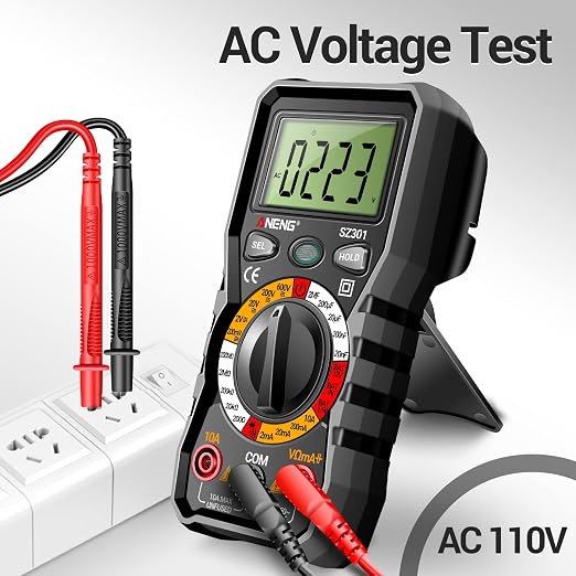 ANENG Multimeter with Pen Type Volt Meter Tester Measures AC/DC Current,Voltage,Resistance,Continuity,Diodes Ohm Volt Amp Meter,Electric Tools for Household Outlet and Automotive Battery Tester