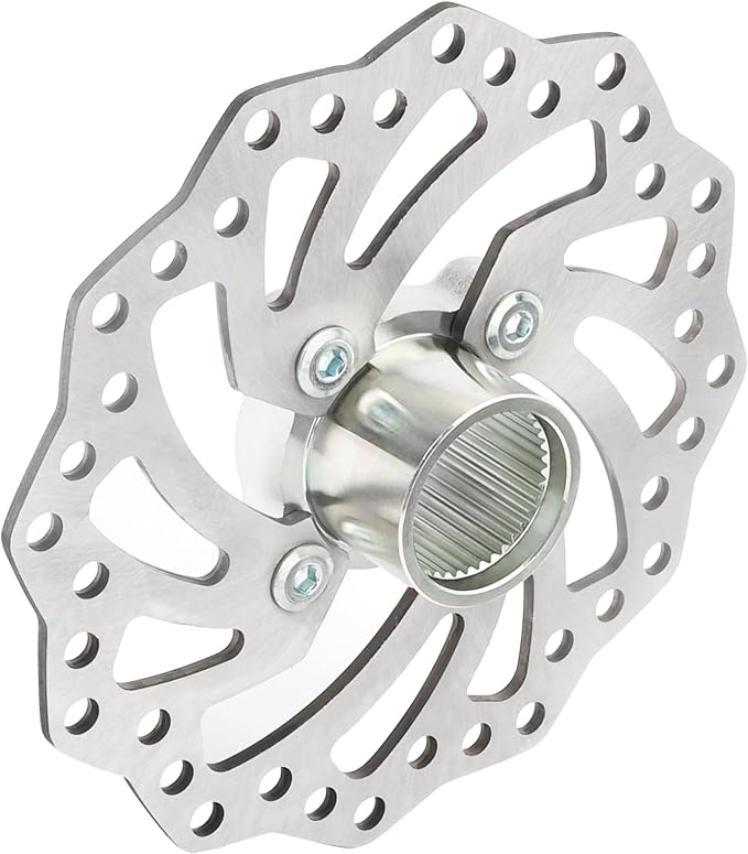 Rear Brake Rotor Disc & Hub Holder Bracket & Bolts for Yamaha YFZ450R YFZ450X 2009-2023 1TD-F5712-00-00 18P-25712-00-00 1S3-2582W-20-00
