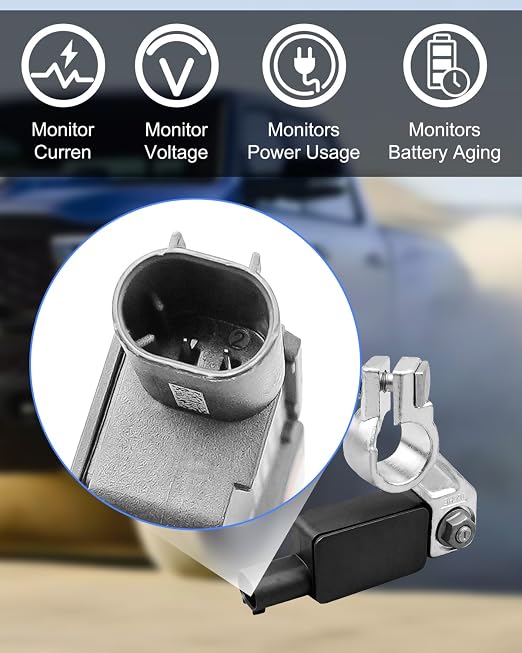 Current Battery Sensor Compatible with Dodge Durango Ram Jeep Compass Grand Cherokee Chrysler Pacifica Voyager Replace 68318616AC 56029778AB, Battery Monitor Module