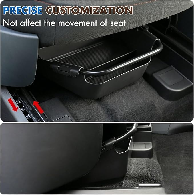 Under Seat Storage Box for Ford Maverick 2022-2026 | Front Row Manual Seat, Non-Slip Mat Included, Easy Install, Not Fit Power Seat