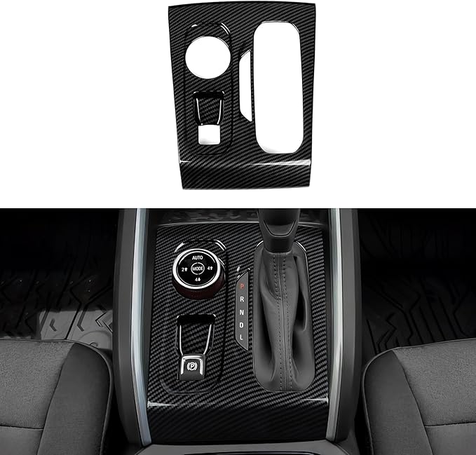 Car Gear Shift Control Panel Sticker ABS Carbon Fiber Decal Interior Trim Cover for Chevrolet Colorado/GMC Canyon 2023 2024 2025 2026 Accessories