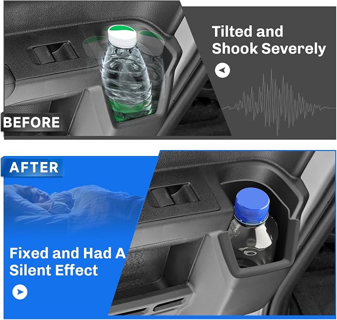 SXCY for 2025 2026 Toyota 4Runner Rear Door Cup Holder Insert 2025 2026 4Runner Accessories Silicone Cup Holder Limiter for 2026 Toyota 4Runner Console Drink Holder Adapter Non-Slip Drink Stopper