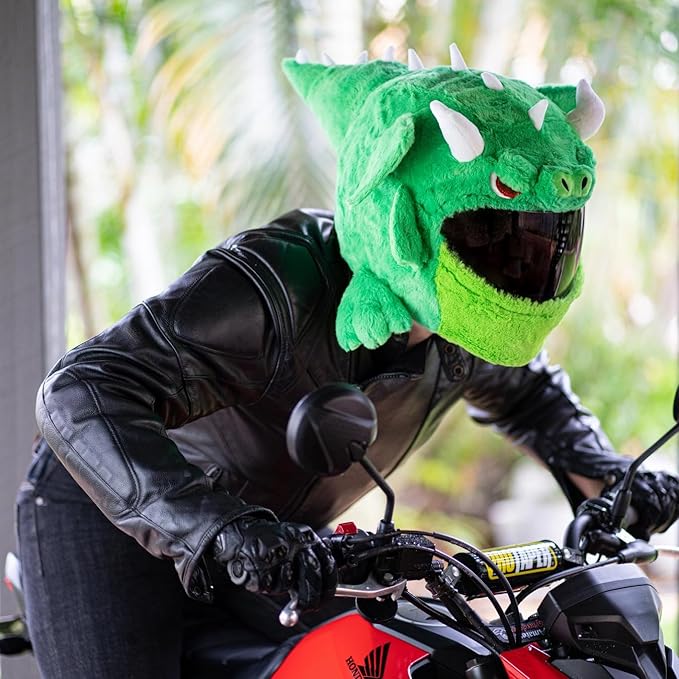 MotoLoot Helmet Cover for Motorcycle Helmet, Fun Rides and Gifts (Cover Only. Helmet Not Included) - Dragon