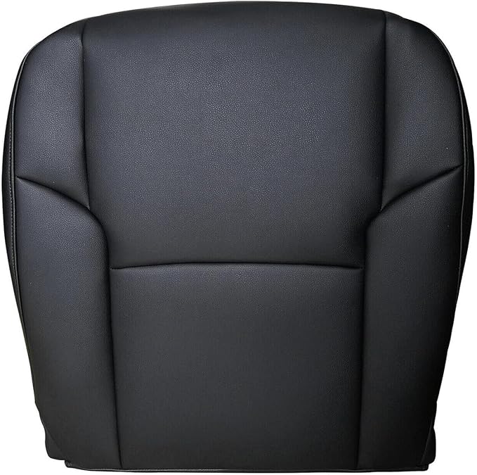 SecosAutoparts 4-Piece Front Seat Cover Set for Toyota 4Runner 2003-2009 - Black Leather Driver & Passenger Bottom + Back Replacement Covers, Custom Fit for Limited SR5 Sport TRD, with Foam Padding