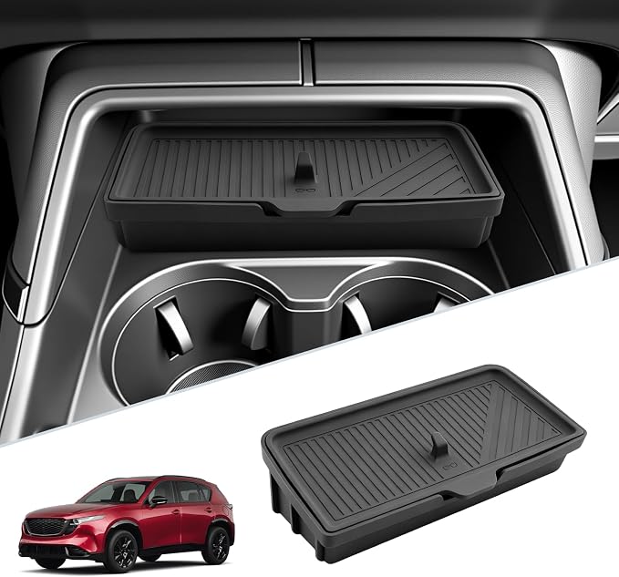 SKTU for 2026 Mazda CX-5 Center Console Organizer for 2026+ Mazda CX-5 Center Console Tray Mazda CX5 2026 Accessories ABS Front Center Console Organizer with Sunglasses Holder-Durable