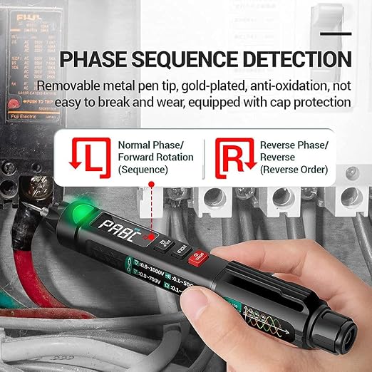 Pen Type Digital Multimeter,A3008 6000 Counts Intelligent Digital Multimeter,Non-Contact Voltmeter Sensor Pen Test for AC/DC Voltage Resistance Continuity Diode Capacitance