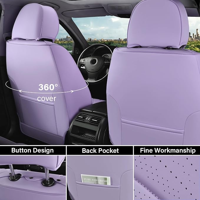 Coverado Seat Covers Front Pair-Purple