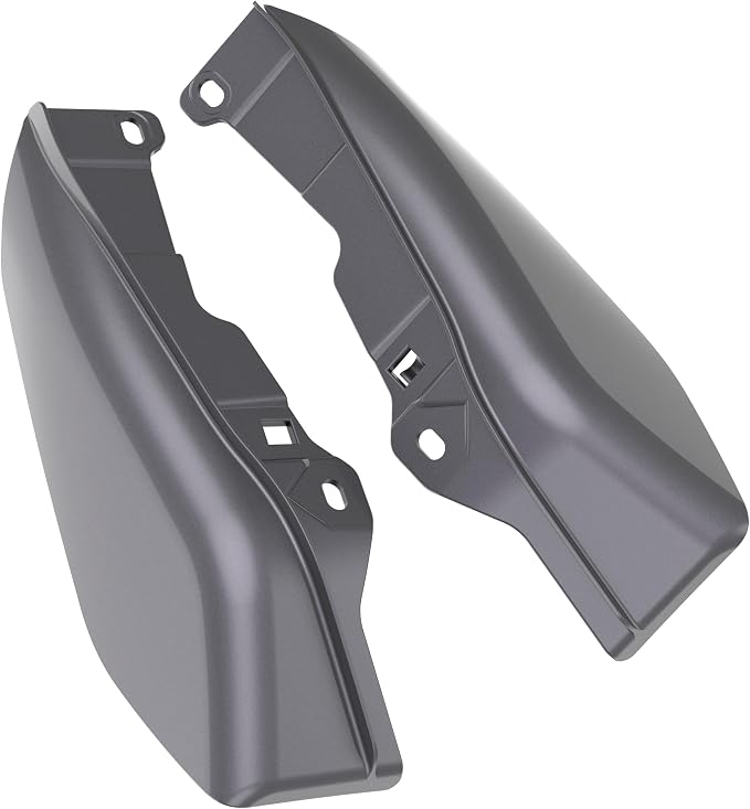 Color - Matched Mid Frame Air Deflectors Heat Shield, Perfectly Fit for Harley Touring Models 2009-2026 Smoke Gray
