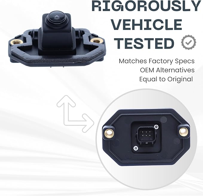 Backup Camera Replaces for 2018 2019 2020 2021 2022 2023 Nissan Kicks S, SV Model OE Part # 284425RA2B 284425RA0B 284425RB0B 284425RA3B (28442-5RA2B 28442-5RA0B 28442-5RB0B 284425-RA3B)