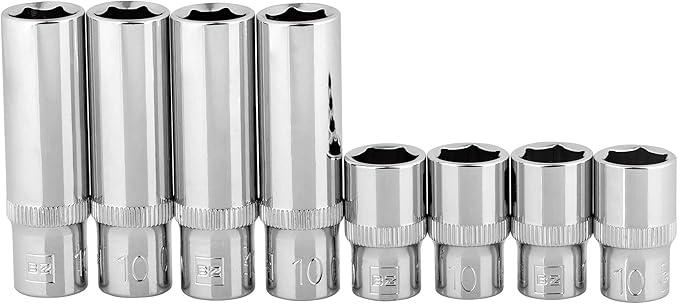 BRAZEN 10mm Socket Eight Pack (1/4" Drive, Multi-Type)