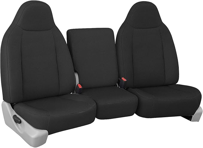 SAPUBK Custom-Fit Seat Covers Replace for 1999-2007 Ford F250- F550 40/20/40 Split Without Shoulder on Backrest Seat, Premium Neoprene Composite Soft Foam Lining Airmesh Breathable Seat Cover