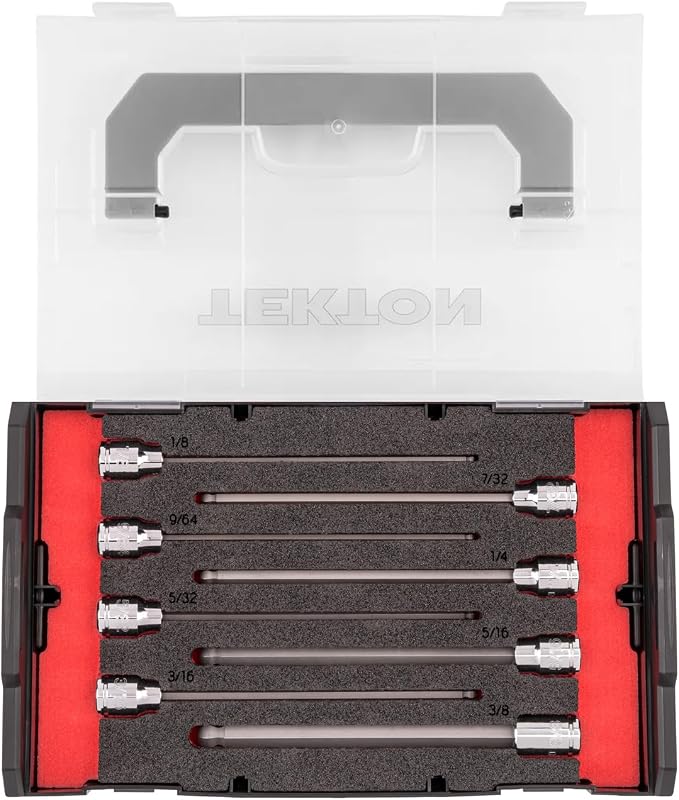 TEKTON Long Ball End Hex Bit Socket Set, 8-Piece | SHB91701