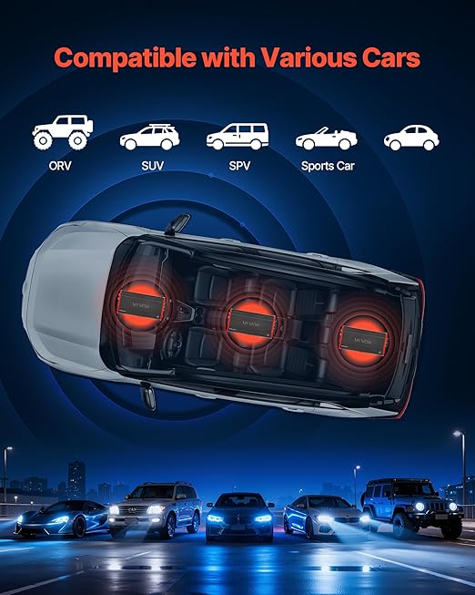 VEVOR 4 Channel Car Audio Amplifier 2 Ohm Stable Bridgeable Class D Full Range Amp Max Power 4 x 272W @ 4 Ohm / 4 x 400W @ 2 Ohm for Car SUV Truck Off-Road