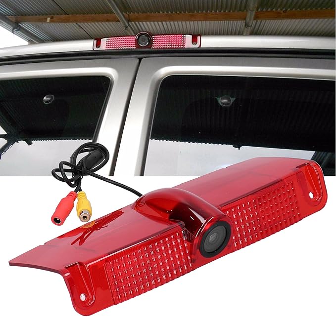 Third Brake Light Backup Camera, High Resolution Rear View Camera, Wide Viewing Angle, Fit for Chevy Express Van 2003-2017