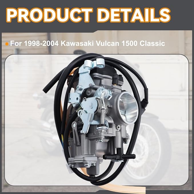 JIK Carburetor & Intake Manifold for Kawasaki Vulcan 1500 Classic VN1500 15003-1241 15003-1353