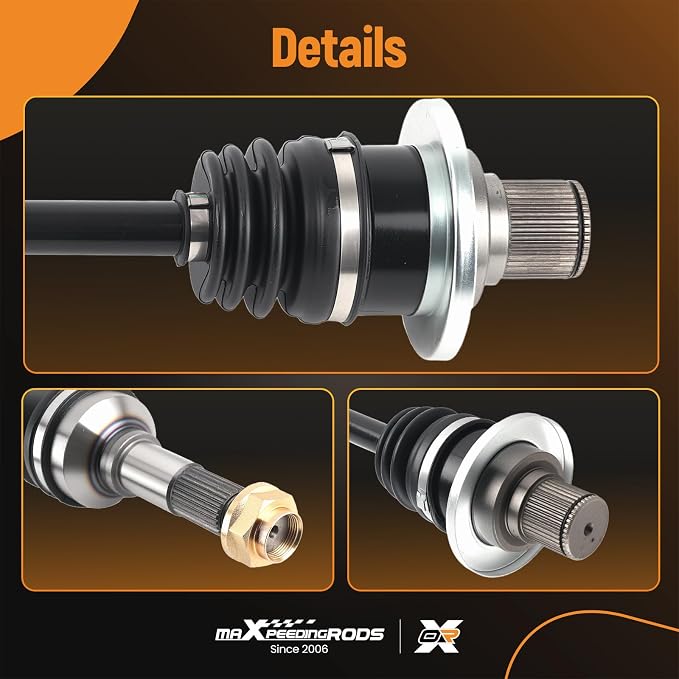 maXpeedingrods Rear CV Axle Shaft Assembly for Yamaha Rhino 2004-2009 450 660, Right Side Replace# YA-323 5UG-F53B0-21-00 5UG-F53B0-20-00