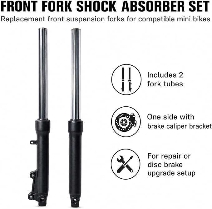 Mini Bike Shock Absorber Front fork Suspension Kit for Coleman B200 B200RS B200RSV B200R B200C B200V RB200 Realtree RT200 Mega Moto B212 MAX Mini Bike