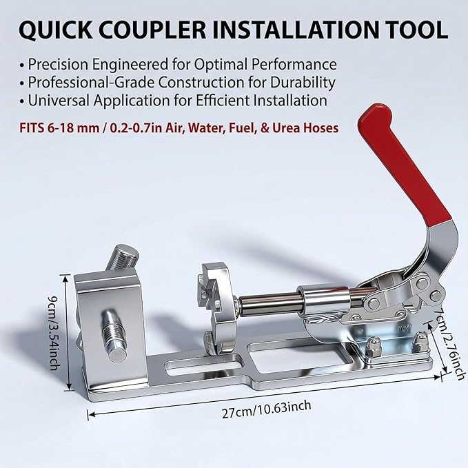 Professional Fuel Line Quick Connector Tool Kit,Universal Fuel Line Fittings Installation Tool Kit, AN Hose Fitting Installation Tool for Sizes 1/4" to 3/4" & 4AN to 12AN