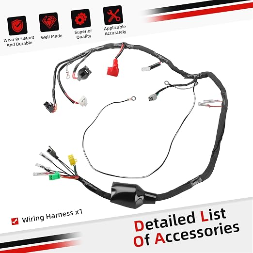 High Performance Wiring Harness for Suzuki QuadSport 80 LT80 1987-2006 36610-40B20