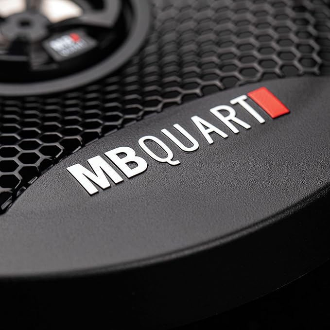 MB Quart Discus High-Performance 6.5" 3-Way Car Audio Component Coaxial Speakers, 120W Peak Power, 60W RMS, 4 Ohm, and 88db Sensitivity