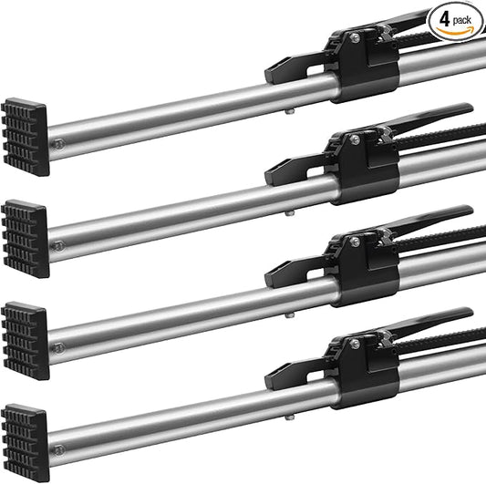 VEVOR Cargo Bar, Cargo Bar Adjustable from 89" to 104", Heavy-Duty Steel Cargo Stabilizer Bar with 309 lbs Capacity, Truck Bed Load Bar for Truck Bed, Trailer, Semi Trailer (4 pcs)