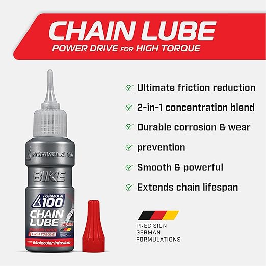 Power Drive eBike Chain Lube – Lubricant for Electric Bikes – Durable Corrosion & Wear Protection, Friction Reduction, Race Day Blend – 50ml (1.69 oz)