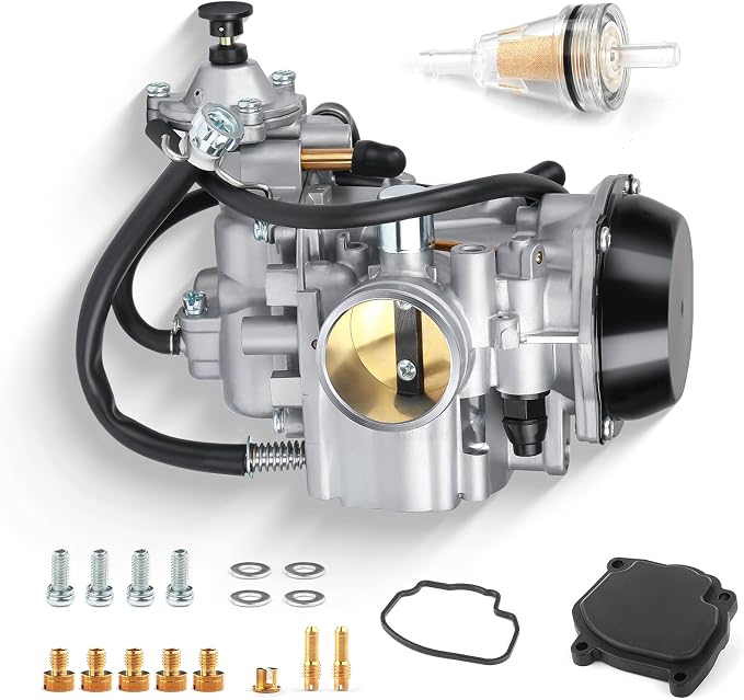 Carb Carburetor Assembly and Specialized Diaphragm Cover For Arctic Cat 400 500 2x4/4x4 1998-2001 Bearcat 454 4x4 1998 0470-361