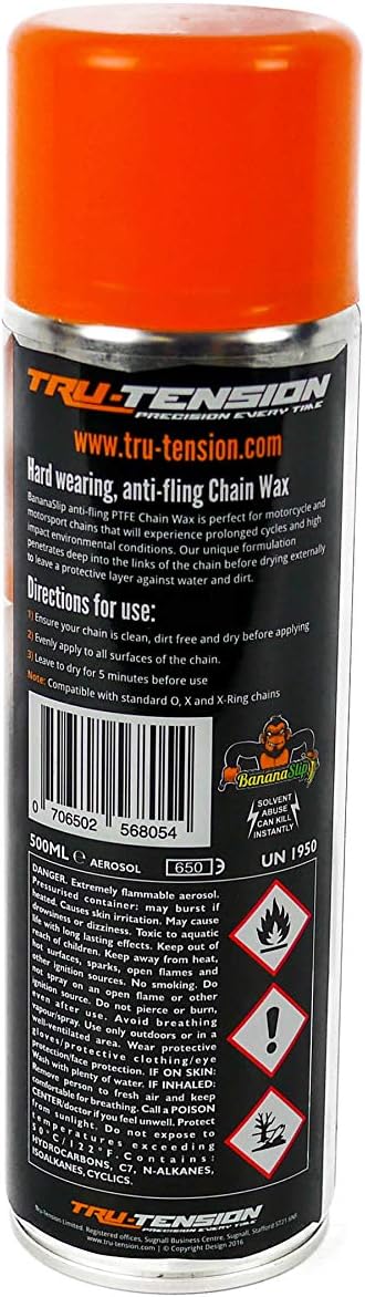 Tru-Tension 006 Motorcycle Chain Wax, 500 ml