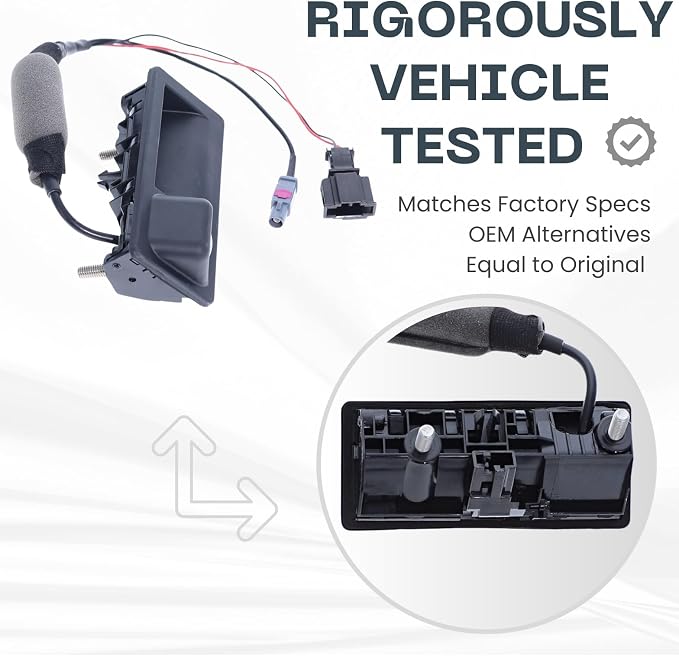 Backup Camera Replaces for Audi 09-16 A4/S4 SED/WGN | 13-16 A4 ALLROAD | 08-17 A5/S5 Coupe | 12-15 A6/S6 | 12-18 A7/S7 | 15-18 Q3 | 09-17 Q5/SQ5 | 13-16 Q5 Hybrid | 14-18 RS7 OE Part # 5N0827566AA
