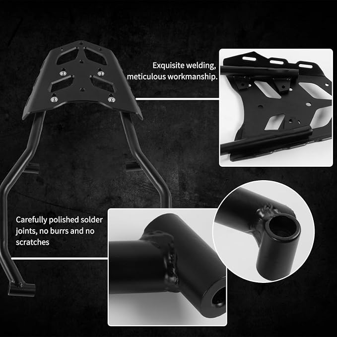 Motorcycle Steel Rear Luggage Cargo Rack Extended Shelf Bar Carrier Top Mount Bracket Plate Kit Accessories for Y.amaha Tenere 700 Tenere700 2018 2019 2020 2021 2022 2023 2024